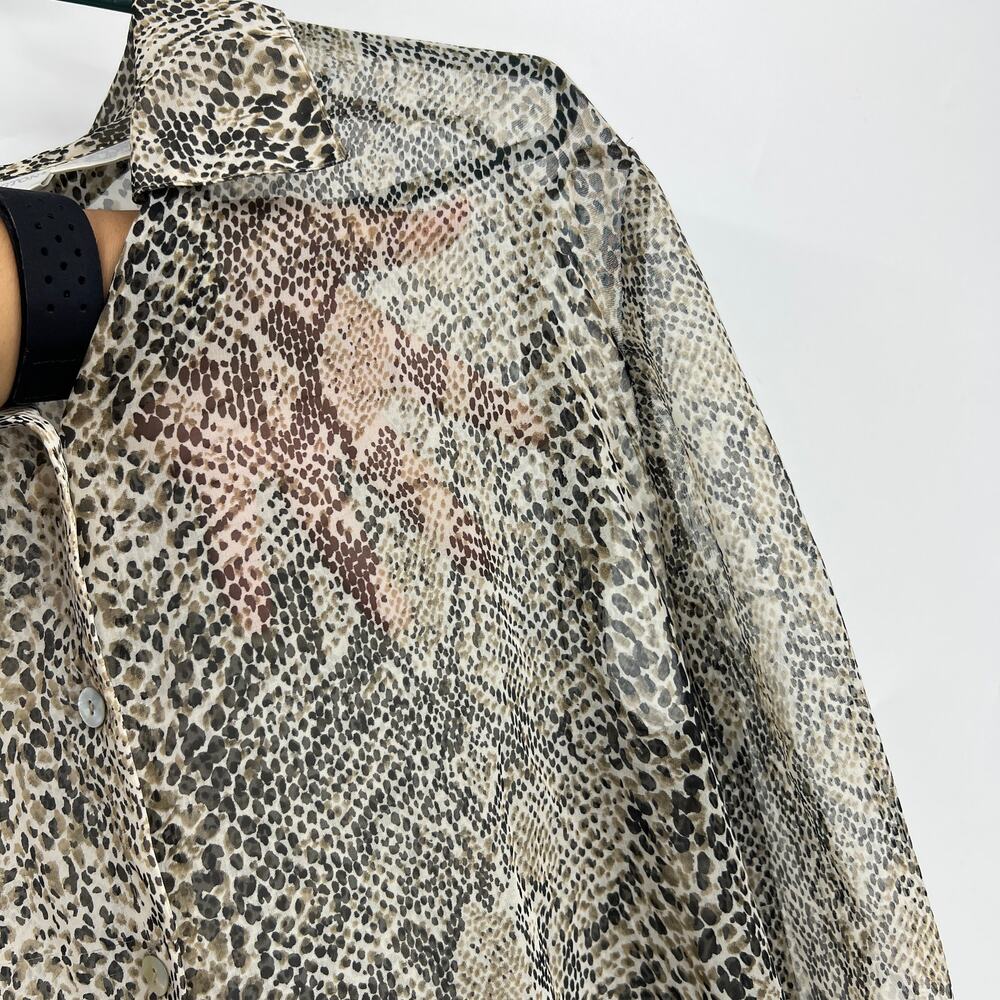 Worthington Vtg Brown Python Snake Skin Full Shee… - image 3